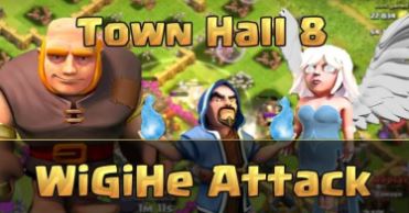 TH8 Giant, Healer and Wizard Attack strategy